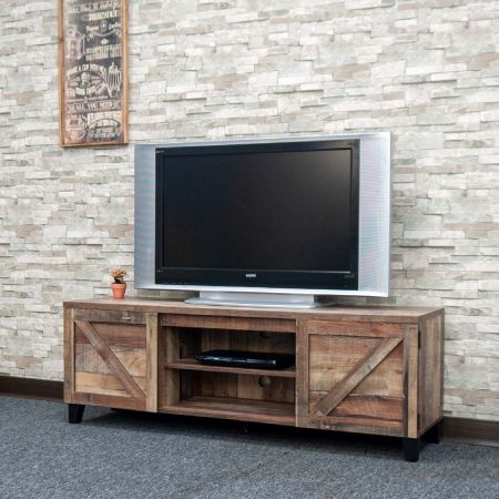 Hay un espacio de almacenamiento abierto en el centro del panel de la puerta. Hay orificios circulares perforados en la parte inferior central de la placa base trasera de MDF. Permite organizar los cables.